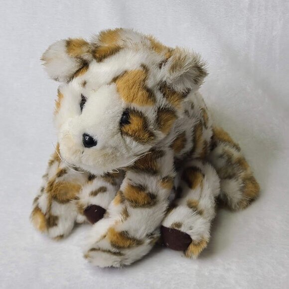 Vintage Justen Products Leopard Cheetah Cub Plush Cat  Stuffed Animal 8" - Picture 3 of 9